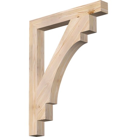 Ekena Millwork Merced Block Smooth Bracket, Douglas Fir, 3 1/2"W x 30"D x 38"H BKT04X30X38MRC05SDF